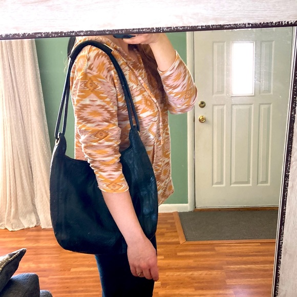 CEE KLEIN Genuine Leather Black Hobo bag - Picture 8 of 8